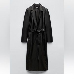 Beautiful faux leather trench